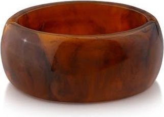 Jardin Resin Hinge Cuff Bracelet in White/Brown at Nordstrom Rack