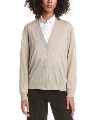 Theory V-Neck Wool Cardigan