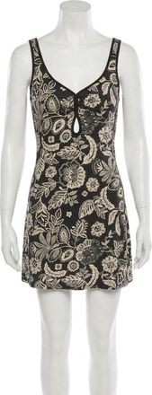 Z Supply Hallie Luz Floral Mini Dress In Black