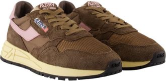 Autry Womens Reelwind Sneaker Brown Calfskin