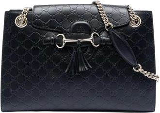 Gucci Pre-owned Shoulder Bags, female, Black, Size: ONE SIZE Pre-owned Emily Shoulder Bag