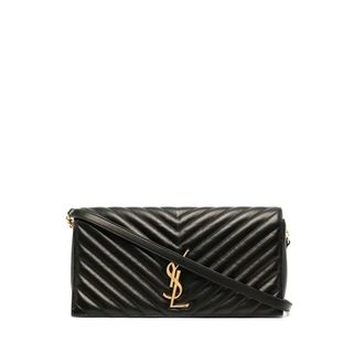 Saint Laurent Kate 99 Quilted Shoulder Bag - female - Saint Laurent - Shoulder Bags - Black - ONE SIZE - Bags