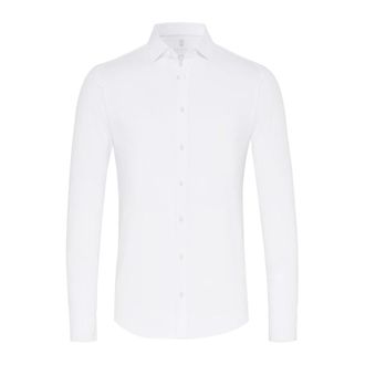 DeSoto Witte Overhemdjurk - Slim Fit - Heren - Casual Overhemden - Wit - 2XL - Katoen - Overhemden