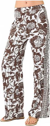 Lilly Pulitzer Upf 50+ Demia Chillylilly Knit Pant In Resort White Marni Engineered