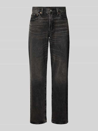 GAP Relaxed Straight Fit Jeans im Used-Look in Black, Gr&ouml;&szlig;e 29/30