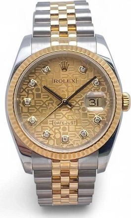 Rolex Pre-owned Rolex Datejust Automatic Chronometer Diamond Mens Watch 116233 CJDJ