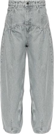 Ganni Dames, Jeans, Grijs, Maat: W25 L33 Katoen
