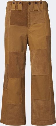 Junya Watanabe Patchwork cotton wide-leg pants
