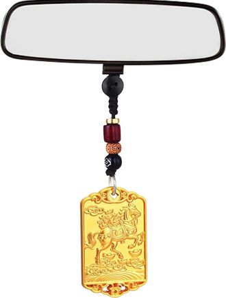 Generic Key Chain Ornament - Spring Festival Traditional Pendant, 2026 Lunar Year of the Fire Horse Charm, Chinese Animal Mascot, Good Fortune Blessing, Red E