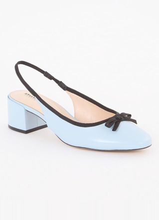 Dune London Classy slingback van leer met strikdetail