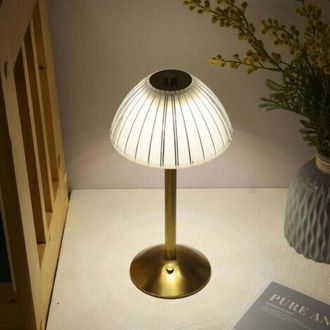 OEM L&aacute;mpara De Mesa Recargable Por Usb - L&aacute;mpara De Noche Led Con Control T&aacute;ctil - 3 Colores De Luz - Brillo Ajustable 360&deg;