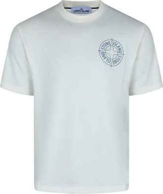 Stone Island T-Shirts und Polos Wei&szlig;