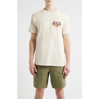 Brixton Goodyear Speedway Graphic T-Shirt in Cream at Nordstrom, Size Xx-Large