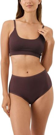 Pact Everyday High Rise Brief 5-Pack Made With Organic Cotton in First Light at Nordstrom, Size X-Large