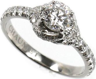 Chaumet Platinum 950 Band Ring (Pre-Owned)