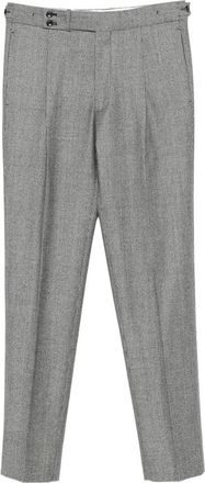 Tagliatore Brandon Houndstooth Pleated Trousers