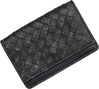 Bottega Veneta Pre-owned Intrecciato Card case - Dames - Vintage Accessoires - Zwart - ONE Size - Vintage