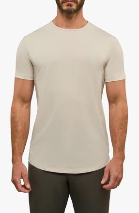 Cuts AO Curve Hem Cotton Blend T-Shirt in Clay at Nordstrom, Size Xx-Large