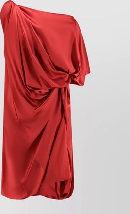 Dries Van Noten silk asymmetric draped mini dress