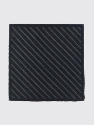 Brunello Cucinelli Striped Pure Silk Pocket Square