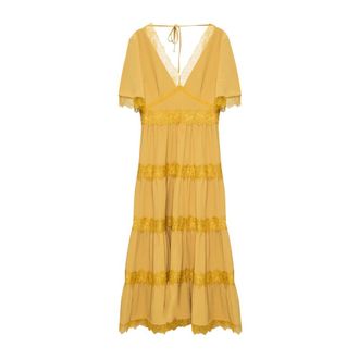 AllSaints Dames, Jurken, Geel, Maat: XS