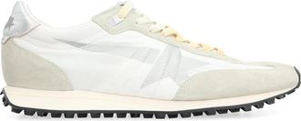 Golden Goose Sneakers, male, White, Size: 12 US Low-top Marathon Sneakers with Leather Inserts