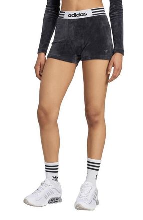 adidas Winterized Booty Shorts in Black at Nordstrom, Size Medium