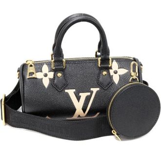 Louis Vuitton Tweedehands Canvas Louis Vuitton tassen - Dames - Pre-owned - Zwart - Maat: ONE Size Leer