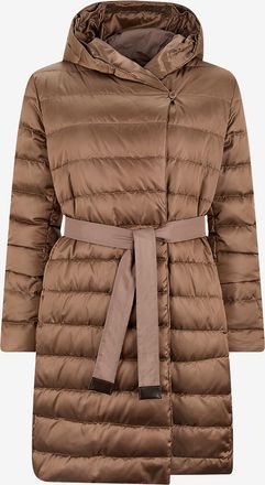 Max Mara Lange Steppjacke aus technischem Gewebe Novef