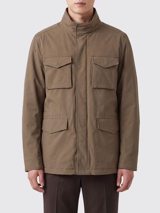 Herno Utility-Style Technical Fabric Windbreaker Jacket with High Neck