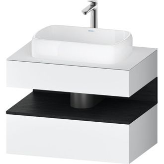 Duravit Duravit - Qatego Consola Mueble Bajo Lavabo, 1 Extra&iacute;ble, 1 Caj&oacute;n