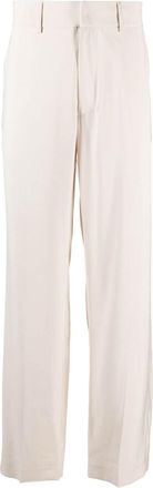 Patrizia Pepe high-waisted twill tailored trousers - men - Cotton/Polyester - 50 - Neutrals