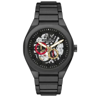 A|X Armani Exchange Mens Sync Black Dial Watch