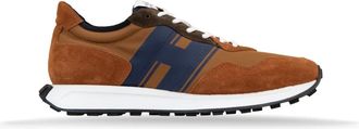 Hogan Heren Veterschoenen Sneakers - Heren - Sneakers - Bruin - 44 EU - Su&egrave;de - Schoenen