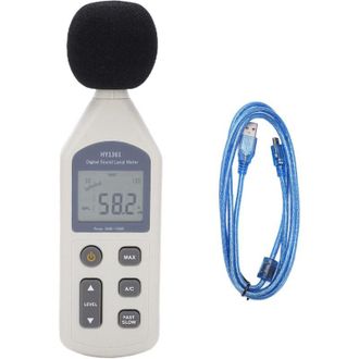 OEM Hy-1361 Medidor De Nivel De Sonido Digital Pantalla Lcd Port&aacute;til Monitor De Decibelios Grabador De Ruido Usb Salida De Se&ntilde;al Anal&oacute;gica Dual 30-130dba 