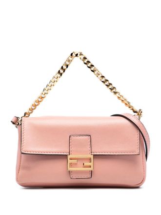 Fendi 2010-2025 Micro Nappa Baguette satchel - women - Nappa Leather - One Size - Pink