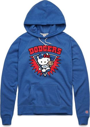 Homage Womens Homage Royal Hello Kitty x Los Angeles Dodgers Throw Burst Tri-Blend Hoodie at Nordstrom, Size Xx-Large