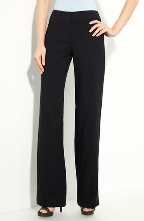 Armani Featherweight Wool Pants in Black at Nordstrom, Size 8