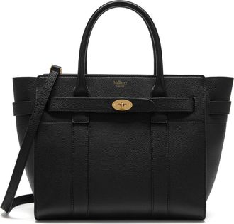 Mulberry Small Zipped Bayswater Leather Satchel in Black at Nordstrom
