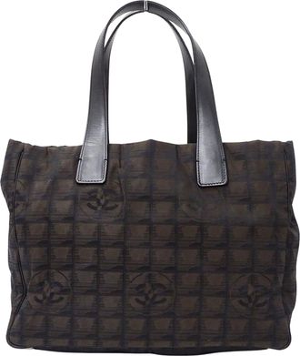 Chanel Dark Brown Nylon Tote Bag (Pre-Owned)
