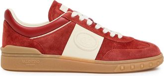 Valentino Garavani Upvillage Panelled Suede Sneakers - Red - 44 (IT44 / UK10)