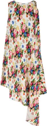 Loewe Womens Printed Silk Dress - White - Size EU 36 (Womens)