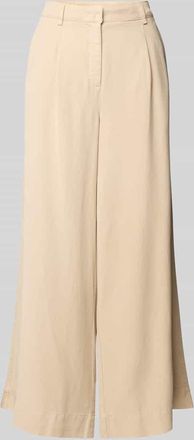 Cambio Cambio Stoffhose mit franz&ouml;sischen Eingrifftaschen Modell ADELINE in Hellbraun, Gr&ouml;&szlig;e 36