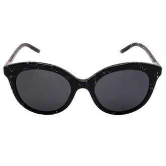 Prada Dark Grey Round Ladies Sunglasses PR 02YS 03Y5S0 51
