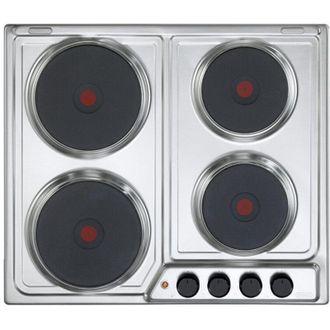 DeLonghi DeLonghi FFI 46 ER Linea Family Piano cottura Elettrico 4 Piastre 60 cm Acciaio Inox