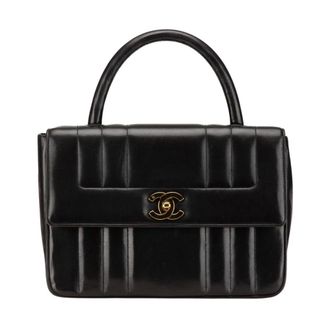 Chanel Pre-owned Mademoiselle Top Handle Handbag - Dames - Pre-owned - Zwart - Maat: ONE Size Leer