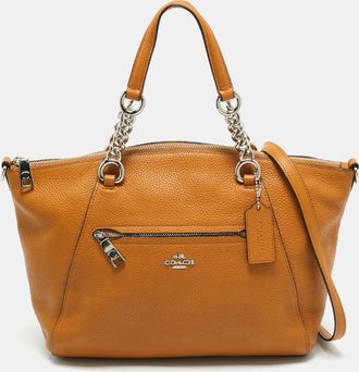 Coach Tan Leather Prairie Satchel