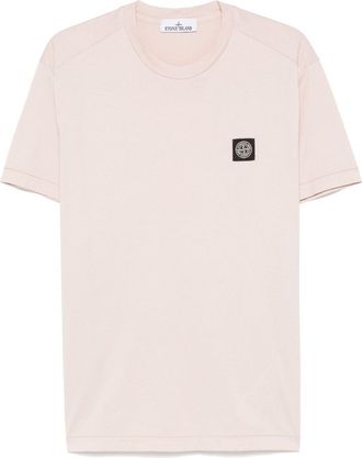 Stone Island Compass-motif T-shirt - Pink