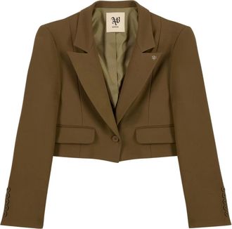 Aniye By Korte Single-Breasted Blazer - Dames - Blazers - Bruin - S - Polyester - Jassen