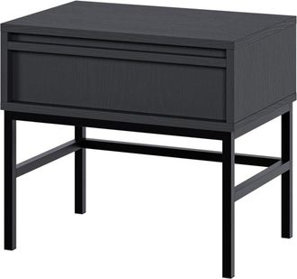 Selsey Selsey - Evo - Mesilla De Noche - 50 Cm - Con Caj&oacute;n Y Marco - Negro